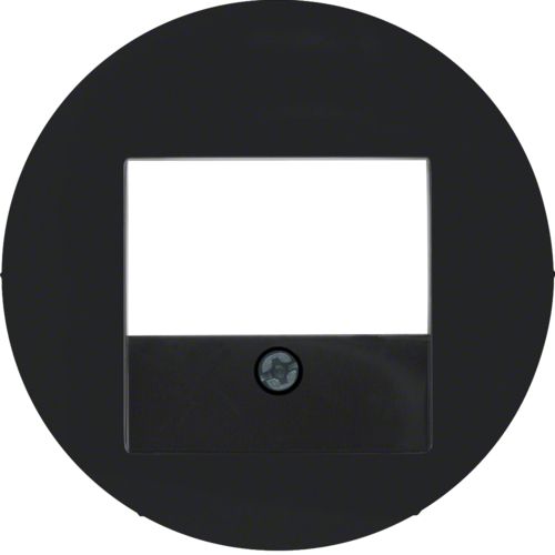 Berker - Tasta frontala multimedia, negru lucios R.1, R.3, R.8, R.classic