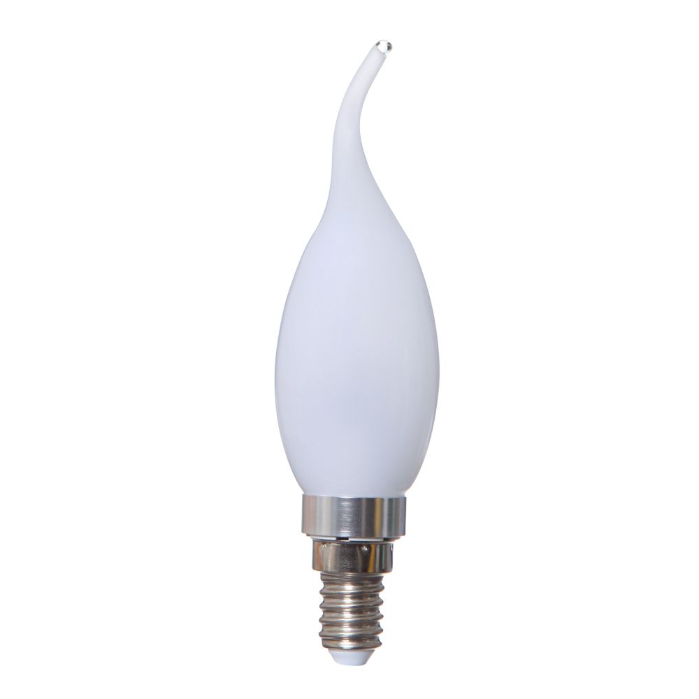 Bec LED COG E14  6W alb cald, 230V, mat, Lumanare, Ornament
