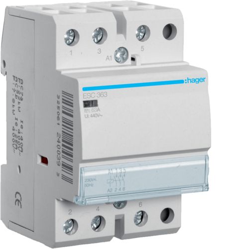 Hager- Contactor 63A, 3P, 230V, 3ND