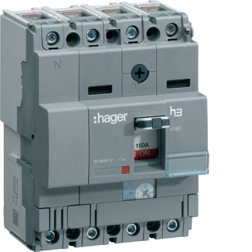 Hager- Intrerupator general   80A, 4P 40kA, X160, termo reglabil
