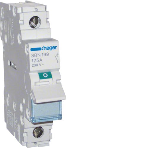 Hager- Separator modular 125A,  1P, 230V, 1M